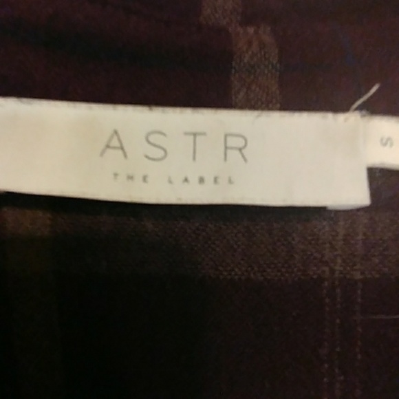 ASTR purple plaid button down - Picture 3 of 4